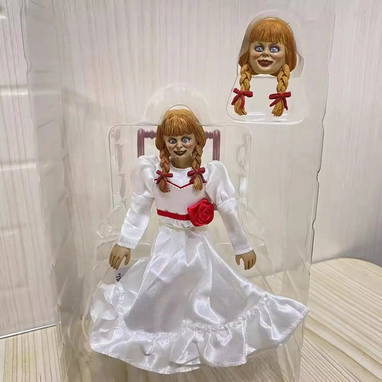 Original Neca Annabelle Comes Hom Anime Figure the Conjuring Universe Neca 14893 Annabelle Figure Doll Toys Halloween Kids Gift