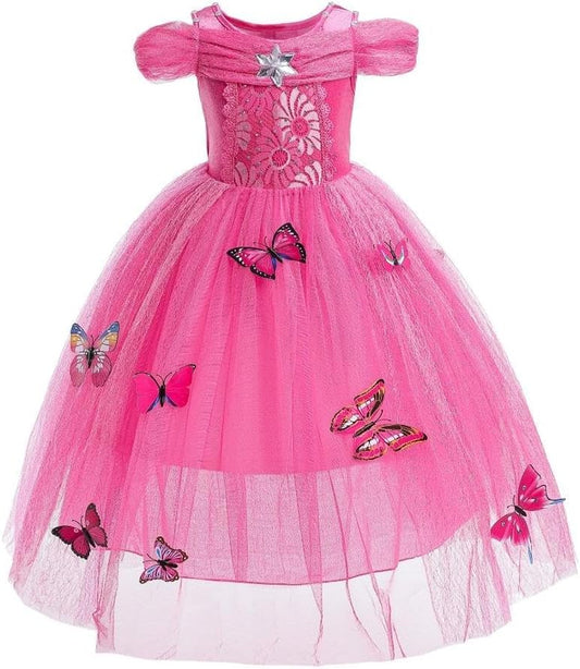 Baby Girls' Princess Fancy Dress up Costume Christmas Halloween Outfit Butterfly Size 24 Months Hot Pink