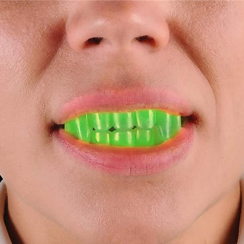 Halloween Teeth Neon Fangs Teeth, Costume, Funny Halloween Dress-Up, Pretend Play Decoration (12-Pack)