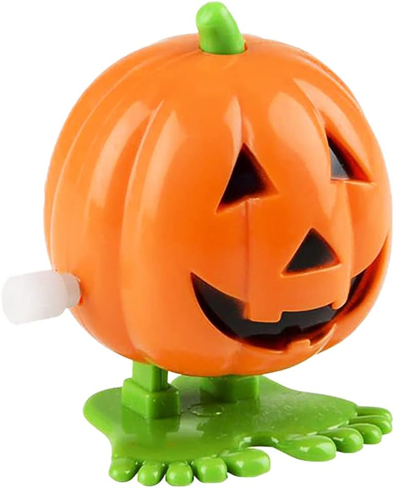 Halloween Pumpkin Wind-Up Toys, Birthday Party Favors, Novelty Toys for Boys and Girls, 2" Inches (3-Pack)