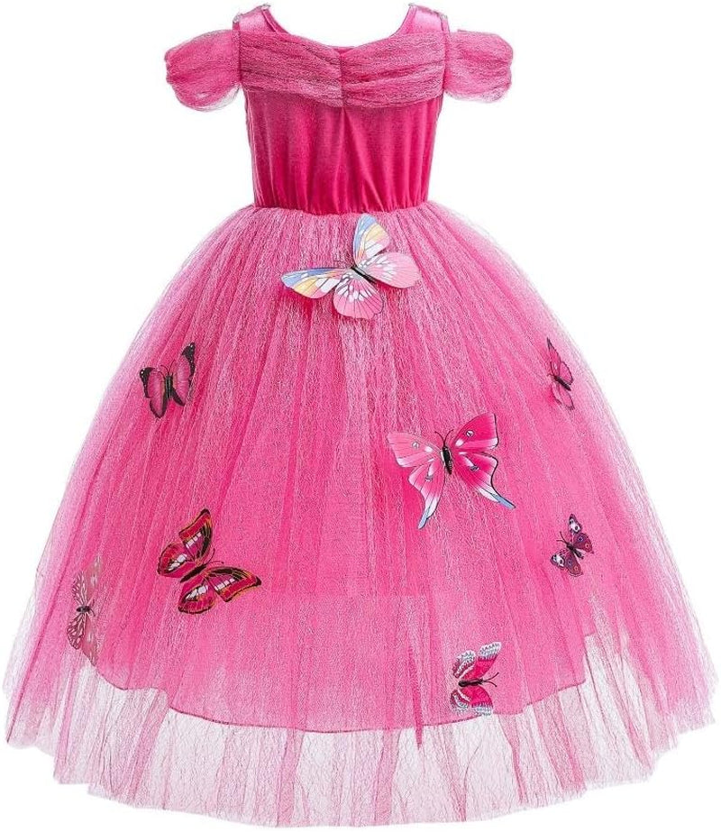 Baby Girls' Princess Fancy Dress up Costume Christmas Halloween Outfit Butterfly Size 24 Months Hot Pink