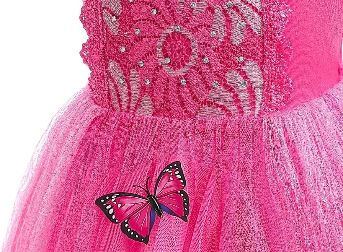 Baby Girls' Princess Fancy Dress up Costume Christmas Halloween Outfit Butterfly Size 24 Months Hot Pink