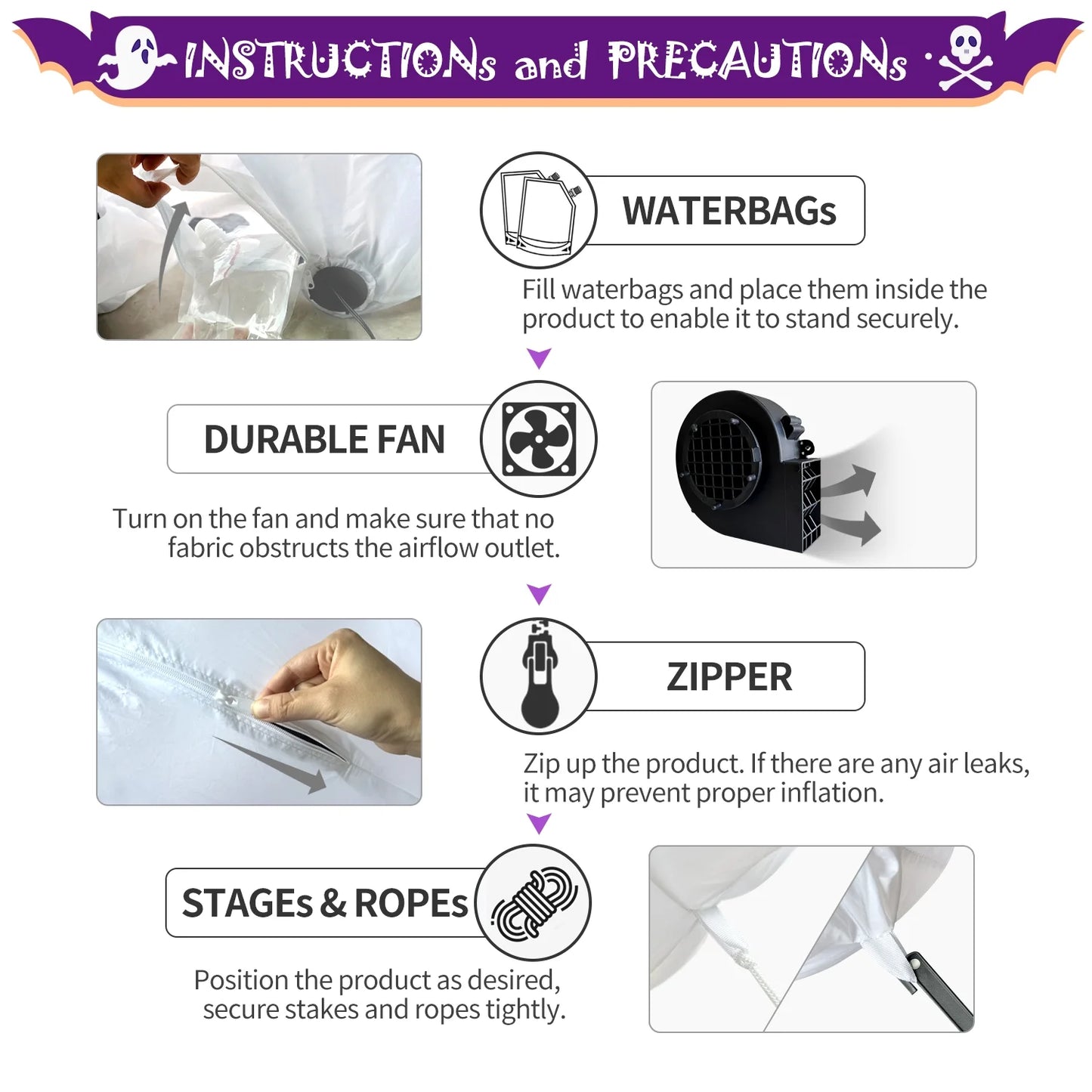 Halloween Inflatable Decorations, Blow up Archway Octopus Tentacles Blue Decor, Day of Dead Build-In Leds