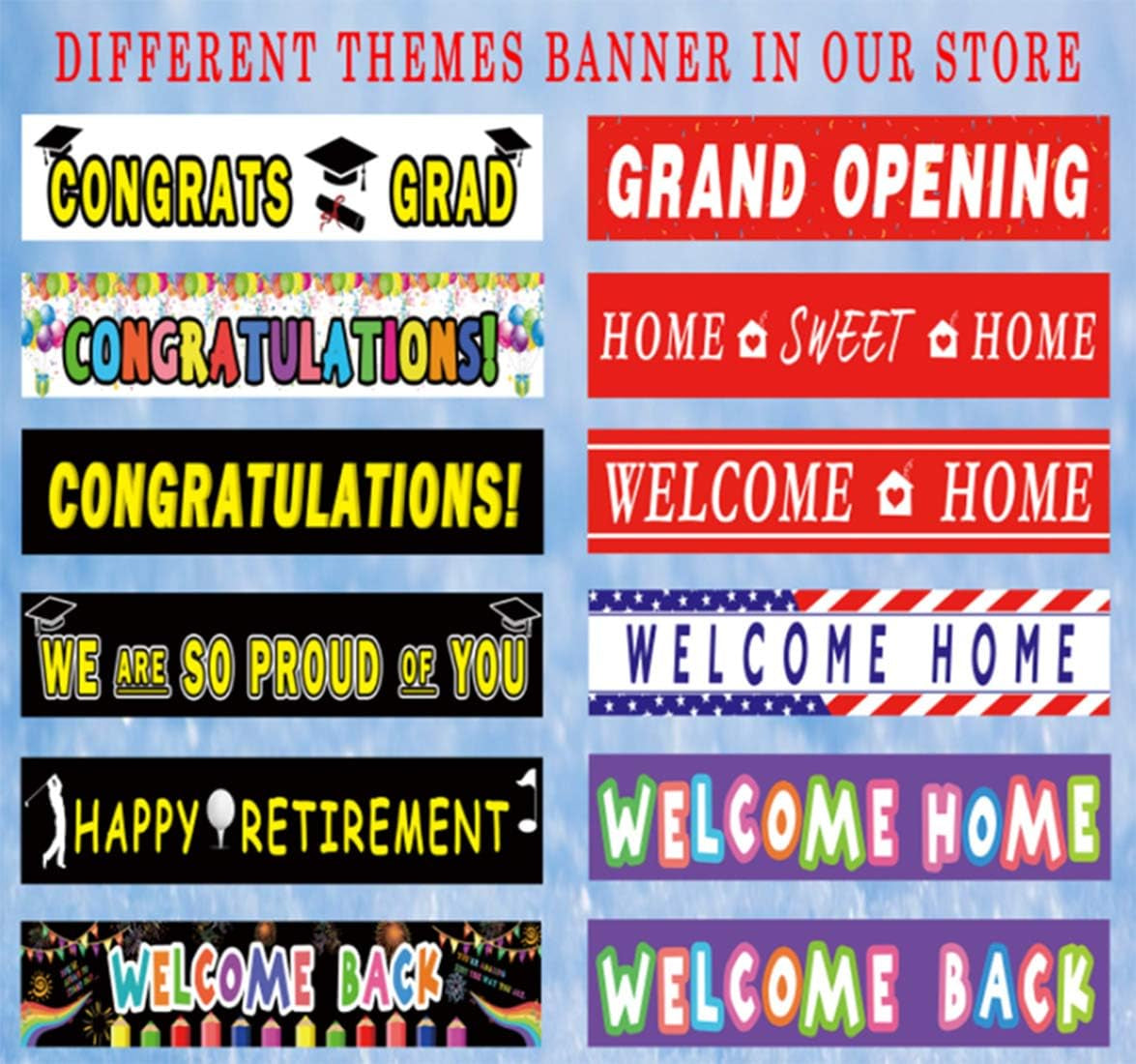 Large Happy Halloween Banner, Halloween Party Decoration Supplies Outdoor Indoor, Funny Terror Bloody Banner（9.8 X 1.6 Feet）
